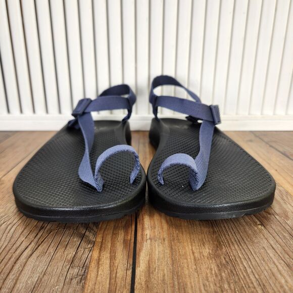 Chaco Bodhi Storm Blue Sandals Mens Size 11 Black Toe Loop Strappy Beach Shoes main image 4